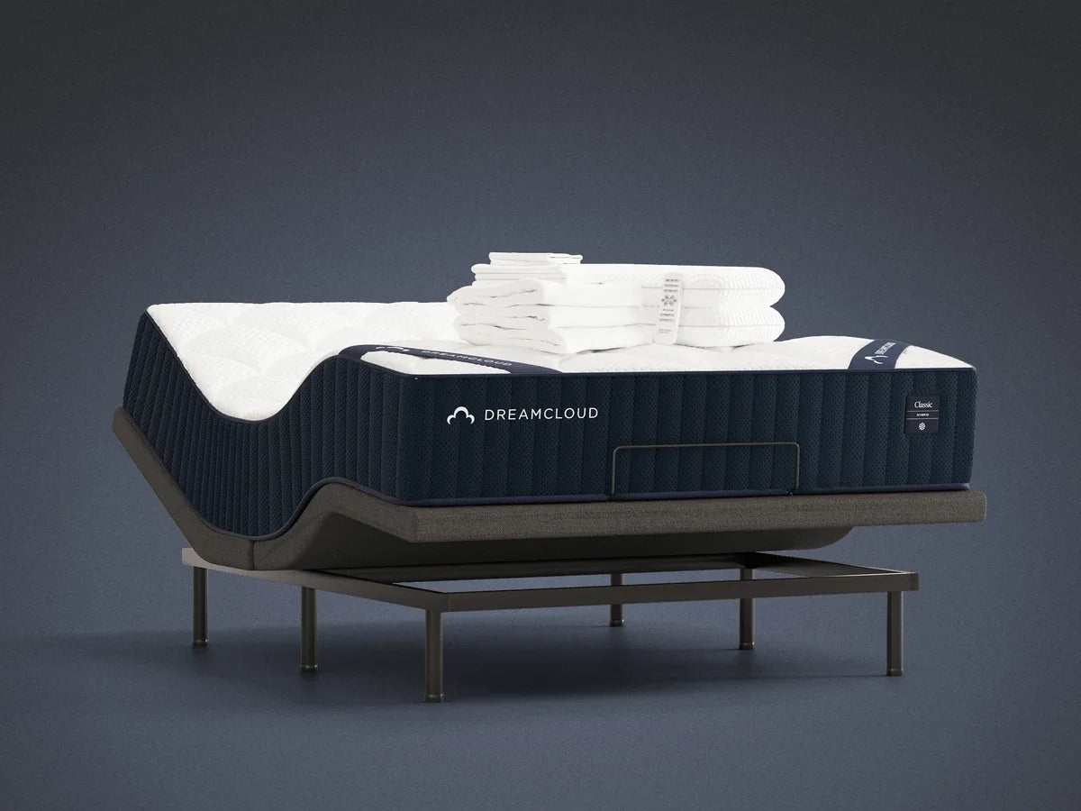 Sven & Son King Adjustable Bed Base Frame + 12” Luxury Cool Gel Memory Foam Mattress, Head up Foot Up, USB Ports, Zero Gravity, Interactive Dual Massage, Wireless, Classic (King)